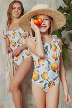 Load image into Gallery viewer, Marina West Swim Salty Air Puff Sleeve One-Piece in Citrus Orange - Sizes S-2XL Ti Amo I love you
