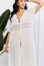 Load image into Gallery viewer, Marina West Swim Sun Goddess Tied Maxi Cover-Up - One Size Ti Amo I love you
