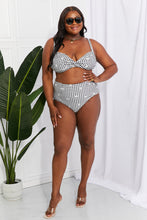 Load image into Gallery viewer, Marina West Swim Take A Dip Twist High-Rise Bikini in Black - Sizes S-2XL Ti Amo I love you
