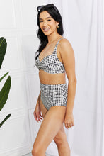 Load image into Gallery viewer, Marina West Swim Take A Dip Twist High-Rise Bikini in Black - Sizes S-2XL Ti Amo I love you
