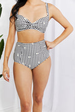 Load image into Gallery viewer, Marina West Swim Take A Dip Twist High-Rise Bikini in Black - Sizes S-2XL Ti Amo I love you
