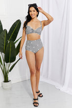 Load image into Gallery viewer, Marina West Swim Take A Dip Twist High-Rise Bikini in Black - Sizes S-2XL Ti Amo I love you
