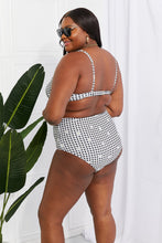 Load image into Gallery viewer, Marina West Swim Take A Dip Twist High-Rise Bikini in Black - Sizes S-2XL Ti Amo I love you
