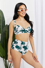 Load image into Gallery viewer, Marina West Swim Take A Dip Twist High-Rise Bikini in Forest - Sizes S-2XL Ti Amo I love you
