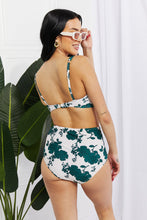 Load image into Gallery viewer, Marina West Swim Take A Dip Twist High-Rise Bikini in Forest - Sizes S-2XL Ti Amo I love you
