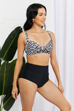 Load image into Gallery viewer, Marina West Swim Take A Dip Twist High-Rise Bikini in Leopard - Only Sizes S-2XL Left Ti Amo I love you
