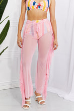 Load image into Gallery viewer, Marina West Swim Take Me To The Beach Mesh Ruffle Cover-Up Pants - One Size (S-L) Ti Amo I love you
