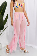 Load image into Gallery viewer, Marina West Swim Take Me To The Beach Mesh Ruffle Cover-Up Pants - One Size (S-L) Ti Amo I love you
