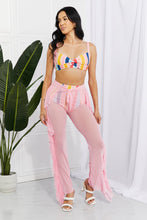 Load image into Gallery viewer, Marina West Swim Take Me To The Beach Mesh Ruffle Cover-Up Pants - One Size (S-L) Ti Amo I love you
