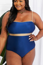 Load image into Gallery viewer, Marina West Swim Wave Break Contrast Trim One-Piece - Onle Sizes S-XL Left Ti Amo I love you
