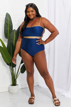 Load image into Gallery viewer, Marina West Swim Wave Break Contrast Trim One-Piece - Onle Sizes S-XL Left Ti Amo I love you
