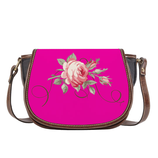 Ti Amo I love you - Exclusive Brand - Hollywood Cerise - Rose - Saddle Bag