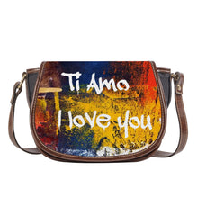 Load image into Gallery viewer, Ti Amo I love you - Exclusive Brand - Abstract - Saddle Bag
