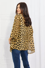 Load image into Gallery viewer, Melody Wild Muse Full Size Animal Print Kimono in Brown Ti Amo I love you
