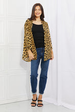 Load image into Gallery viewer, Melody Wild Muse Full Size Animal Print Kimono in Brown Ti Amo I love you
