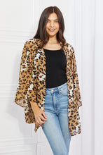 Load image into Gallery viewer, Melody Wild Muse Full Size Animal Print Kimono in Camel Ti Amo I love you
