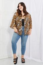 Load image into Gallery viewer, Melody Wild Muse Full Size Animal Print Kimono in Camel Ti Amo I love you
