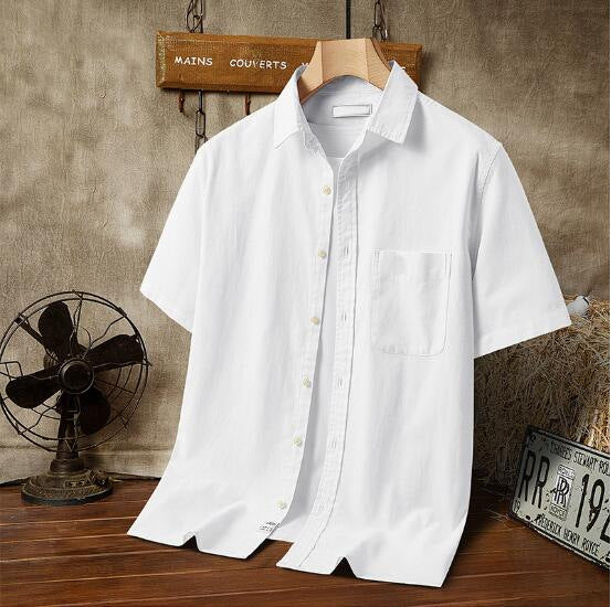 Men's Hawaiian Printed Short-sleeved Shirt - Sizes XS-5XL Ti Amo I love you