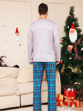 Load image into Gallery viewer, Mens - Full Size Rudolph Graphic Long Sleeve Top and Plaid Pants Set - Sizes S-4XL Ti Amo I love you
