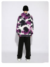 Load image into Gallery viewer, Mens - Loose Tie Dye Loose Terry Cotton Hooded Sweatshirt Ti Amo I love you
