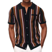 Load image into Gallery viewer, Mens / Mens Big &amp; Tall - Short Sleeve Dress Slim Button Shirts - Fashion Designer Men&#39;s Clothing - Sizes XS-5XL Ti Amo I love you
