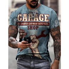 Load image into Gallery viewer, Mens T-shirt Oversized Vintage Short Sleeve Summer  T Shirts - Sizes XXS-6XL Ti Amo I love you
