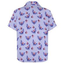 Load image into Gallery viewer, Mens / Teen Boys / Mens Big and Tall - Purple and Red Bat Short Sleeved Shirt - Sizes XS-4XL Ti Amo I love you
