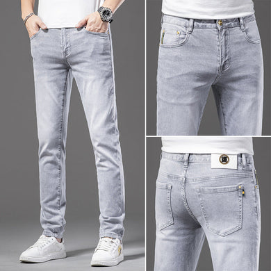 Mens / Teen Boys - Tencel - Cotton Slim Fit Pants Jeans - Waist Sizes 39-36 Ti Amo I love you