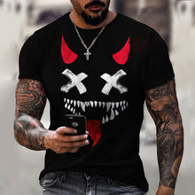 Load image into Gallery viewer, Mens / Womens - Solid Colors  Smiley Face Loose Short Sleeve Tshirts Tops - Sizes XS-6XL Ti Amo I love you
