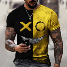 Load image into Gallery viewer, Mens / Womens - Solid Colors  Smiley Face Loose Short Sleeve Tshirts Tops - Sizes XS-6XL Ti Amo I love you
