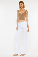 Load image into Gallery viewer, Mid Rise White Flare Jeans - Sizes 1-15 Ti Amo I love you
