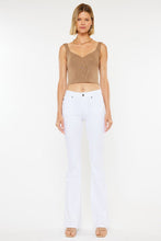 Load image into Gallery viewer, Mid Rise White Flare Jeans - Sizes 1-15 Ti Amo I love you
