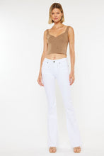 Load image into Gallery viewer, Mid Rise White Flare Jeans - Sizes 1-15 Ti Amo I love you
