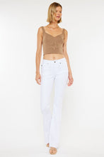 Load image into Gallery viewer, Mid Rise White Flare Jeans - Sizes 1-15 Ti Amo I love you
