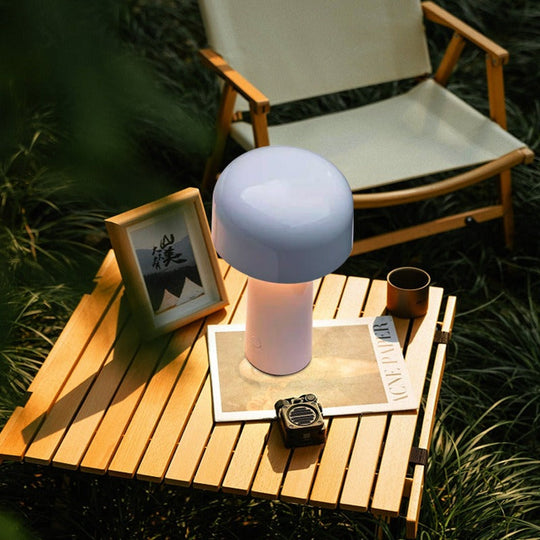 Minimalist Mushroom Small Table Lamp with Sleep Dimming Night Light Ti Amo I love you