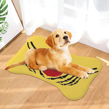 Load image into Gallery viewer, Ti Amo I love you - Exclusive Brand - Mustard Yellow - Skeleton Hands with Heart  - Big Paws Pet Rug
