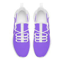 Load image into Gallery viewer, Ti Amo I love you - Exclusive Brand - Heliotrope 3 - Double Heart - Womens Mesh Knit Shoes - White Soles
