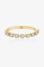 Load image into Gallery viewer, Moissanite 14K gold-plated 925 Sterling Silver Ring Ti Amo I love you
