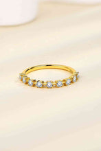 Load image into Gallery viewer, Moissanite 14K gold-plated 925 Sterling Silver Ring Ti Amo I love you
