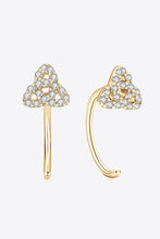 Load image into Gallery viewer, Moissanite 18K gold-plated, 925 Sterling Silver Earrings Ti Amo I love you
