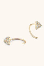 Load image into Gallery viewer, Moissanite 18K gold-plated, 925 Sterling Silver Earrings Ti Amo I love you
