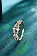 Load image into Gallery viewer, Moissanite 18K gold-plated, 925 Sterling Silver Ring Ti Amo I love you
