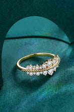 Load image into Gallery viewer, Moissanite 18K gold-plated, 925 Sterling Silver Ring Ti Amo I love you
