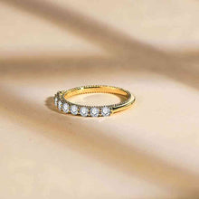 Load image into Gallery viewer, Moissanite 18K gold-plated,925 Sterling Silver Ring Ti Amo I love you
