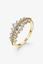 Load image into Gallery viewer, Moissanite 18K gold-plated, 925 Sterling Silver Ring Ti Amo I love you
