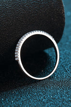 Load image into Gallery viewer, Moissanite 925 Sterling Silver Half-Eternity Ring Ti Amo I love you
