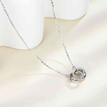 Load image into Gallery viewer, Moissanite 925 Sterling Silver Necklace Ti Amo I love you
