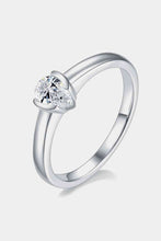 Load image into Gallery viewer, Moissanite 925 Sterling Silver Solitaire Ring Ti Amo I love you
