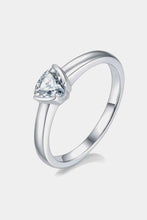 Load image into Gallery viewer, Moissanite 925 Sterling Silver Solitaire Ring Ti Amo I love you
