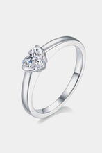 Load image into Gallery viewer, Moissanite 925 Sterling Silver Solitaire Ring Ti Amo I love you
